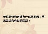 苹果无锁和有锁有什么区别吗（苹果无锁和有锁的区别）