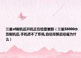 三星s8刷机后开机正在检查更新（三星S8000水货刷机后,手机进不了系统,自动重新启动是为什么）