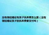没有领结婚证有孩子抚养费怎么算（没有领结婚证孩子的抚养费要支付吗）