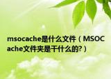 msocache是什么文件（MSOCache文件夹是干什么的?）