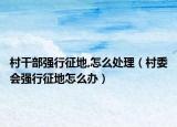 村干部强行征地,怎么处理（村委会强行征地怎么办）