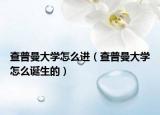 查普曼大学怎么进（查普曼大学怎么诞生的）