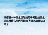 冻疮是一种什么引起的冬季常见的什么（冻疮是什么原因引起的 冬季怎么预防冻疮）
