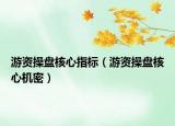 游资操盘核心指标（游资操盘核心机密）