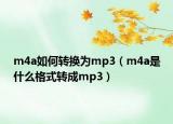 m4a如何转换为mp3（m4a是什么格式转成mp3）