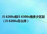 i5 6200u和i5 6300u有多少区别（i5 6200u怎么样）