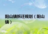 阳山镇拆迁规划（阳山镇）