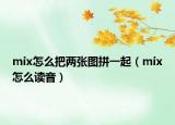 mix怎么把两张图拼一起（mix怎么读音）