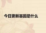 今日更新基因是什么