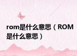 rom是什么意思（ROM是什么意思）