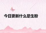 今日更新什么是生粉