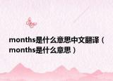 months是什么意思中文翻译（months是什么意思）