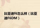 比亚迪f6怎么样（比亚迪F6DM）