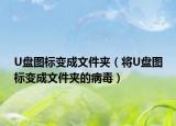 U盘图标变成文件夹（将U盘图标变成文件夹的病毒）