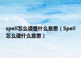 spell怎么读是什么意思（Spell怎么读什么意思）