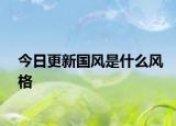 今日更新国风是什么风格