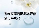 索爱立体音响怎么连蓝牙（salty）