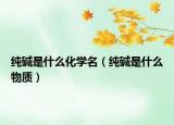 纯碱是什么化学名（纯碱是什么物质）