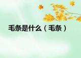 毛条是什么（毛条）