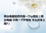 两台电脑如何共用一个ip地址（两台电脑 只有一个IP地址 怎么共享上网?）