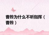 曹咎为什么不听指挥（曹咎）