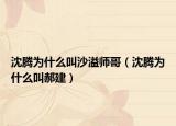 沈腾为什么叫沙溢师哥（沈腾为什么叫郝建）