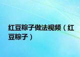 红豆粽子做法视频（红豆粽子）