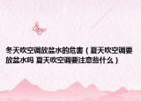 冬天吹空调放盆水的危害（夏天吹空调要放盆水吗 夏天吹空调要注意些什么）