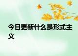 今日更新什么是形式主义