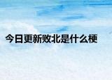 今日更新败北是什么梗