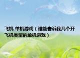 飞机 单机游戏（谁能告诉我几个开飞机类型的单机游戏）