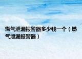 燃气泄漏报警器多少钱一个（燃气泄漏报警器）