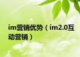 im营销优势（im2.0互动营销）