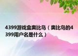 4399游戏盒奥比岛（奥比岛的4399用户名是什么）