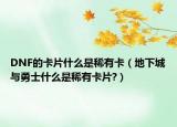 DNF的卡片什么是稀有卡（地下城与勇士什么是稀有卡片?）