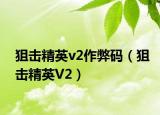 狙击精英v2作弊码（狙击精英V2）