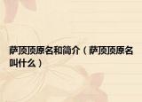 萨顶顶原名和简介（萨顶顶原名叫什么）