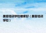 美容培训学校哪家好（美容培训学校）