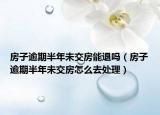 房子逾期半年未交房能退吗（房子逾期半年未交房怎么去处理）