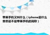 苹果手机又叫什么（iphone是什么意思是不是苹果手机的简称）