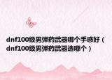 dnf100级男弹药武器哪个手感好（dnf100级男弹药武器选哪个）