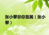 张小攀非你莫属（张小攀）