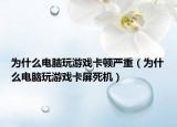 为什么电脑玩游戏卡顿严重（为什么电脑玩游戏卡屏死机）