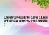 上厕所时玩手机会造成什么影响（上厕所玩手机的危害 竟会导致7个器官慢慢受损）