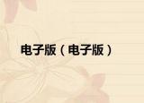 电子版（电子版）