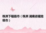 株洲下辖县市（株洲 湖南省辖地级市）