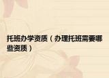 托班办学资质（办理托班需要哪些资质）