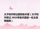 太子妃升职记剧照张天爱（太子妃升职记 2015年张天爱盛一伦主演网络剧）
