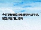 今日更新聚酯纤维能蒸汽烘干吗,聚酯纤维可以晒吗