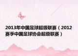 2013年中国足球超级联赛（2012赛季中国足球协会超级联赛）